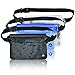 Aquamare Waterproof Pouch Dry Bag with Waist Strap (3 Pack - Black, Blue, Transparent)