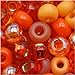 Czech Seed Beads 6/0 ''L.A. Sunset'' Orange Mix (1 Ounce)