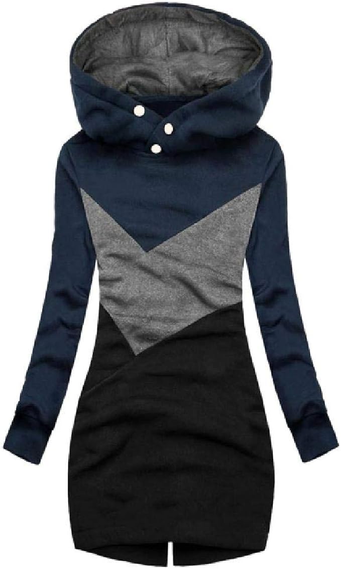 Damen Hoodie Sweatshirt Langarm Rundhaus - Bequemer Pullover Für Herbst & Winter