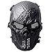 Outgeek Airsoft Mask Scary Skull Outdoor Full Face Mask Mesh Eye Protection Mask
