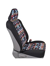 BDK   Fundas de asiento de coche con dos tonos   Sideless Chic Style   Poliéster suave y flexible, Aztec pattern
