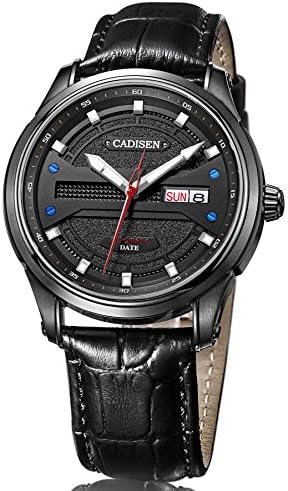 Cadisen Mens Business Luxury Fashion Calendar Leather Automatic Mechanical Watches