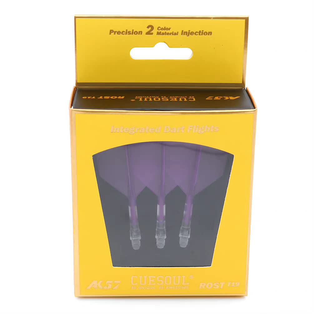 CUESOUL ROST T19 Integrated Dart Shaft and Flights Big Wing Shape,Set of 3