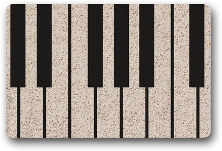 Decorative Doormats Custom Machine-washable Door Mat Piano Music Key Indoor/Outdoor Decor Rug Doormat(23.6x15.7)