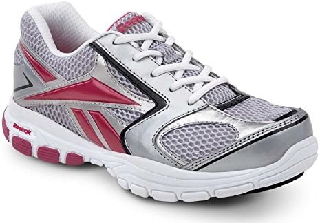 Reebok Senexis MaxTrax Women's Slip Resistant Sneaker (8.0 W, White / Pink)