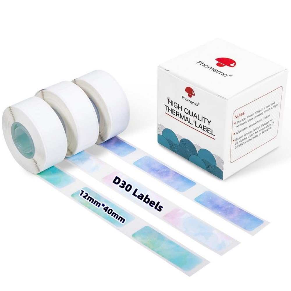 Phomemo D30 Labels - Nebula/Galaxy Series Adhesive