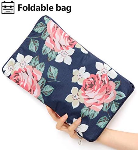Foldable Travel Duffle Bag for Women Girls Large Cute Floral Weekender Overnight Carry On Bag for Kids Checked Luggage Bag (A-Pink Rose) 3 Foldable Travel Duffle Bag for Women Girls Large Cute Floral Weekender Overnight Carry On Bag for Kids Checked Luggage Bag (A-Pink Rose)