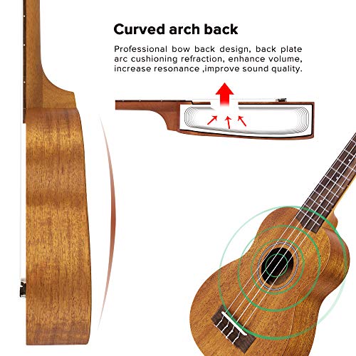 4 Makanu+Soprano+Ukulele+Sapele+Beginners
