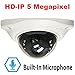 GW Security 8 Megapixel UltraHD 4K 2.8-8mm Motorized Zoom Dome IP Dome Security Camera Built-in Microphone, Audio Recording, Power Over Ethernet