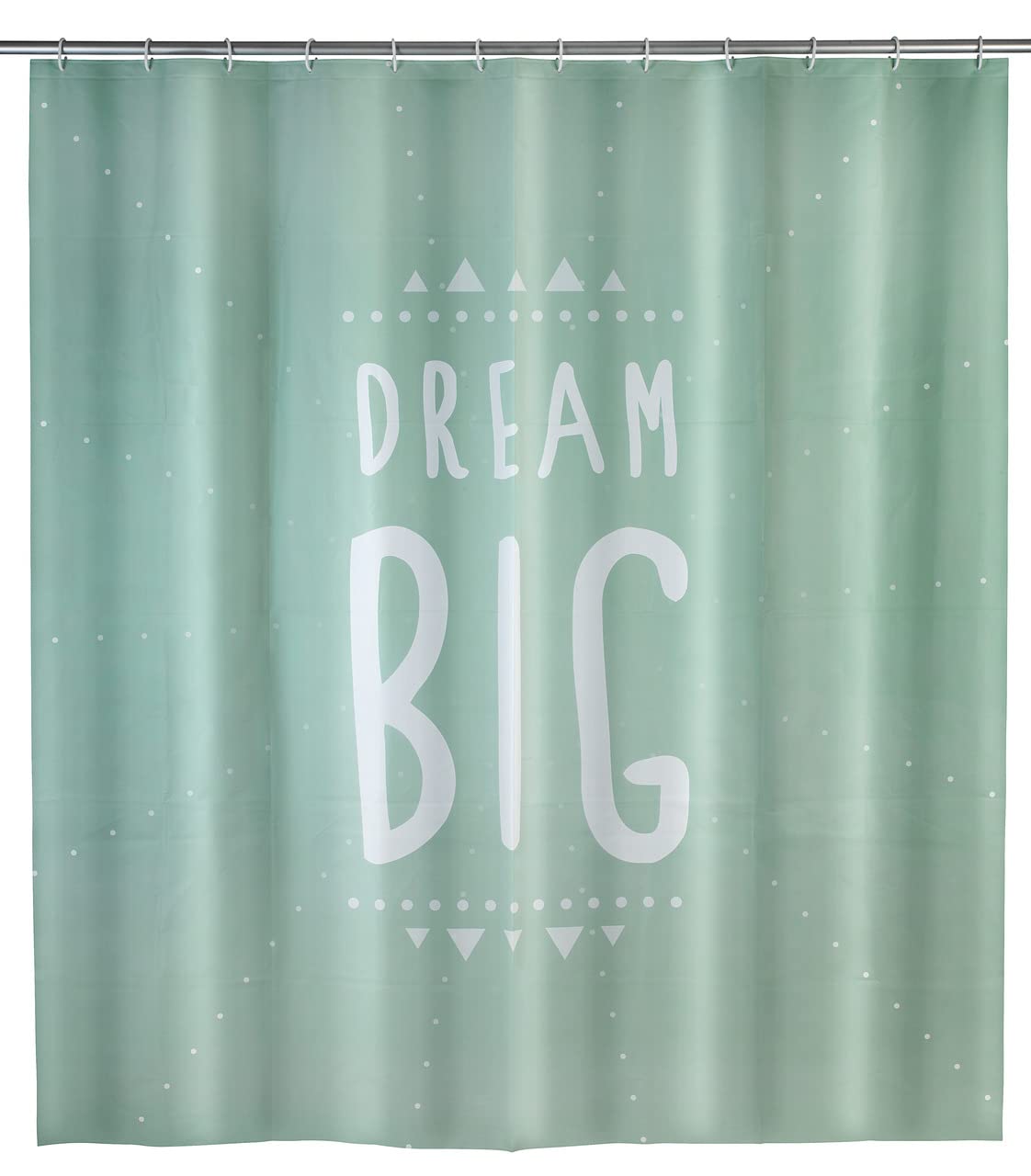 WENKO Shower Curtain Dream Big of PEVA 180x200cm, Multi-Coloured, 180 x 200 x 1 cm