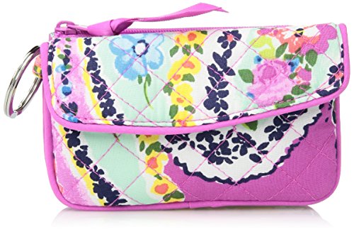 Vera Bradley Iconic Jen Zip ID, Signature Cotton, Wildflower Paisley