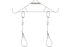 Hiboom 2 Pcs Wire Buckles for Gambrel Deer Hunting Game Hanging Hoist Accessories, Stainless Steel Deerfoot Suspension Buckle