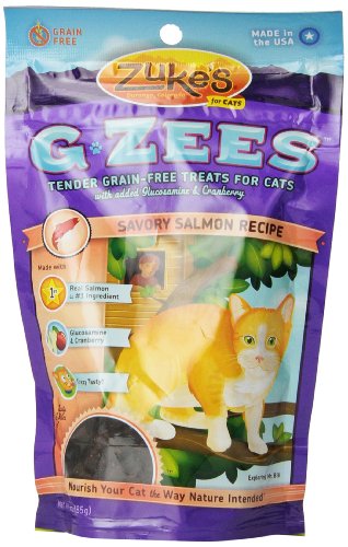 Zuke's G-Zees Cat Treats, Savory Salmon Recipe, 3-Ounces