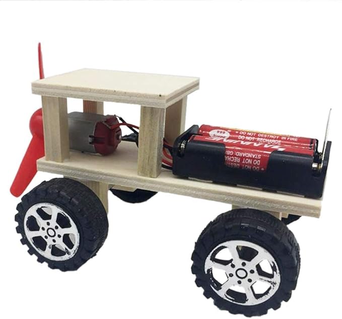 Wooden Car Construction Kit DIY Crafts Vehicle Kit 3D Mount Wooden Car