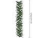 Supla 12 Pcs Artificial Wired Pine Garland Flexible Ties Christmas Greenery 12 inch Holiday Garland Vines Christmas Dollhouse Window Door decoration