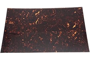 ROZILO Dark Tortoise Blank Guitar Pickguard Material Scratch DIY Sheet Scratch Plate Backplate for Strat Tele