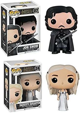 TEKIMBE Game of Thrones Characters POP Action Figures Toys Daenerys &amp; Jon Snow Vinyl Figure (Daenerys &amp;Jon Snow)
