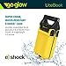GoGlow LiteBook™ 30W Portable LED Light with 2nd Gen Upgraded Extended Lithium Battery, Rechargeable Day Light White (5000-5500k) Work Light, Camping, Garage or Auto Repair, Emergency (Yellow)