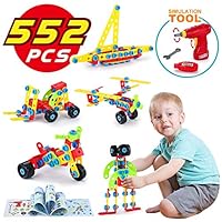 INOTEEN STEM Toys, Building Blocks for Kids, Learning Construction Educational Toys for 5, 6, 7, 8, 9 Year and Older Boys and Girls, 552 pcs gift