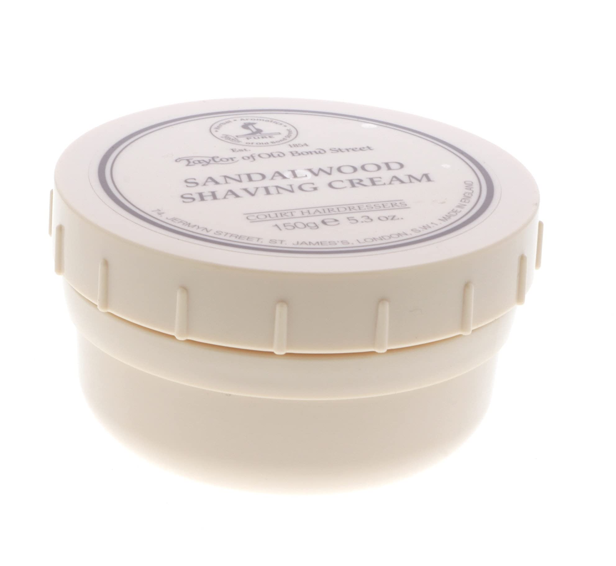 Taylor of Old Bond Street Sandalwood Shaving Cream , 5.3 oz, 2 Pack