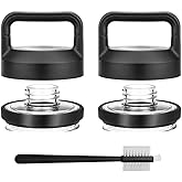 Alrens 2 Pack Chug Cap Replacement for Yeti Rambler Bottle 18/26/36//46/64 oz, Durable Screw Top Lid Replacement Water Bottle Lid Compatible with Yeti, Dishwasher-Safe