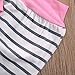 Baby Girl 2pcs Set Outfit Flower Print Hooded with Pocket Top+Striped Long Pants (0-6M, Green)