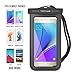 Universal Waterproof Case, TETHYS IPX8 Certified Waterproof Dry Bag for Cellphone iPhone 6 6S Plus, SE 5 5S 5C 7 Pro, Galaxy S7 S6 Edge,Note 7 6 5,4,HTC LG Sony Nokia up to 6.0” diagonal - Black