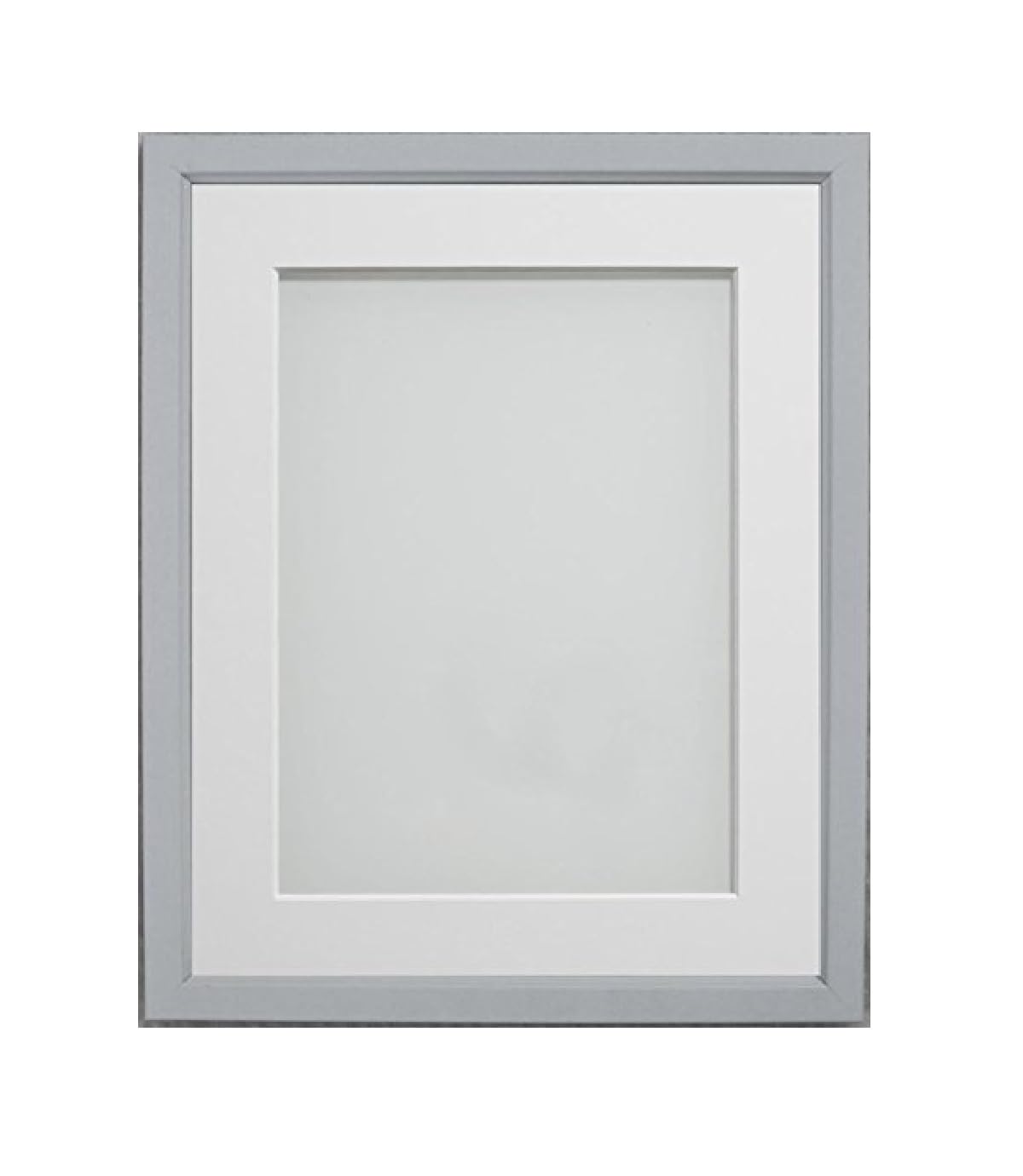 Frame Company Drayton Range 12x10-inch Grey Picture Photo Frame with White Mount For Image Size 10x8-inch