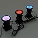 Deckey Garden Pool Aquarium 36-LED Waterproof Submersible Spotlight Landscape Lamp For Fountain Fish Pond Tank Water Garden(Pack of 3)