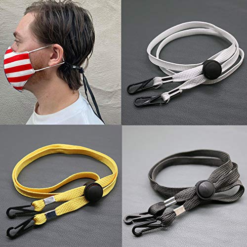 Lanyards for Kids 5 Pack Adjustable Length Face Lanyard with Clips On