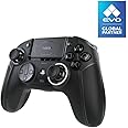 NACON Revolution 5 Pro Officially Licensed PlayStation Wireless Gaming Controller for PS5 / PS4 / PC - Hall Effect, Trigger Stops, Mappable Buttons, Bluetooth Audio - Triple Black