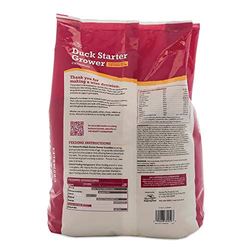 Manna Pro Duck Starter Grower Crumble NonMedicated Feed for Young
