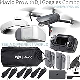 DJI Mavic Pro Collapsible Quadcopter Drone with DJI Goggles (FPV Headset with Head Tracking Control) Professional Bundle