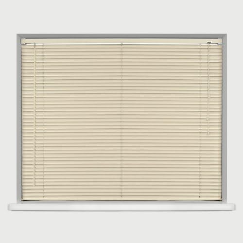 PVC Long Drop Venetian Blind Cream 120cm width x 210cm drop