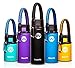 WaterFit Vacuum Insulated Water Bottle - Double Wall Stainless Steel Leak Proof BPA Free Sports Wide Mouth Water Bottle - Travel Coffee Mug - 12 oz, 16 oz or 20 oz - 5 colors with Paracord Handle