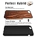 NeWisdom iPhone se case Wood, iPhone 5s Case Wood, iPhone 5 case Wood, Soft Wooden Non Slip Slim Shock Proof Unique Designed TPU Silicon Cover - Sandalwood