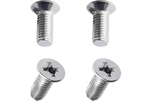 JUSTTOP 4PCS Stainless Steel Brake Disc Rotor Screws, 936000-6014-0H Front Rear Brake Disc Retaining Hardware Bolts, Rotor Re