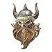 Design Toscano The Skull of Valhalla Viking Warrior Wall Statue, 14 Inch, Full Color Finish