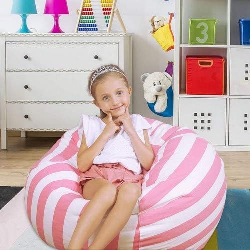 UMYMAYDO1 TOY STORAGE BEAN BAG, Cover, 38" Extra Large Toy Organizer, Stuffed Animal Organizer in Gray - Image 3