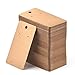 Coopay 200 Pieces Earring Display Card Earring Card Holder Blank Kraft Paper Tags for DIY Ear Studs and Jewelry, 3.5 x 2 Inches (Brown)