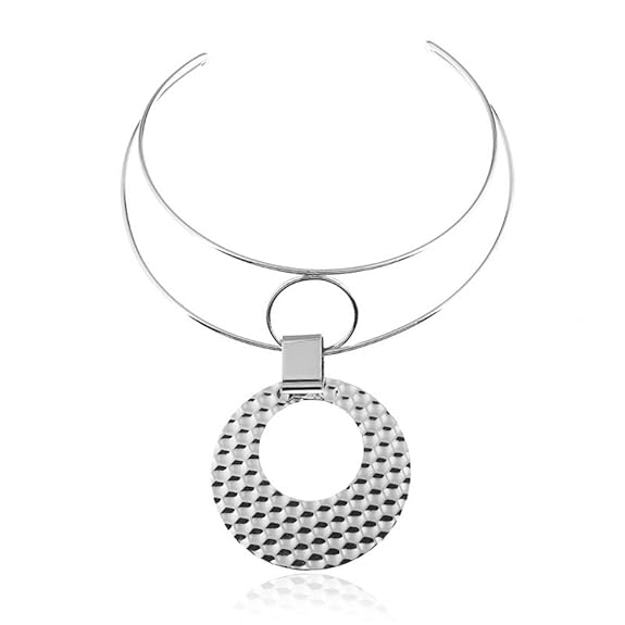 KOMO Damen 925 Sterling Silver Fashion Pendants Halskette Persönlichkeit kreativ Exquisit Halskette aus Metallhalsband