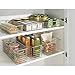 mDesign Farmhouse Decor Metal Wire Food Storage Organizer Bin Basket with Handles for Kitchen Cabinets, Pantry, Bathroom, Laundry Room, Closets, Garage - 16