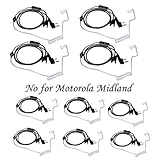 Walkie Talkies Earpieces (10 Packs) for Baofeng UV-5R BF-888S Retevis H-777 Kenwood PUXING with 2 Pins Acoustic Tube Headset with Mic