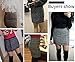 ASMAX HaoDuoYi Womens Plaid Pencil High Waist Mini Party Skirt Grey