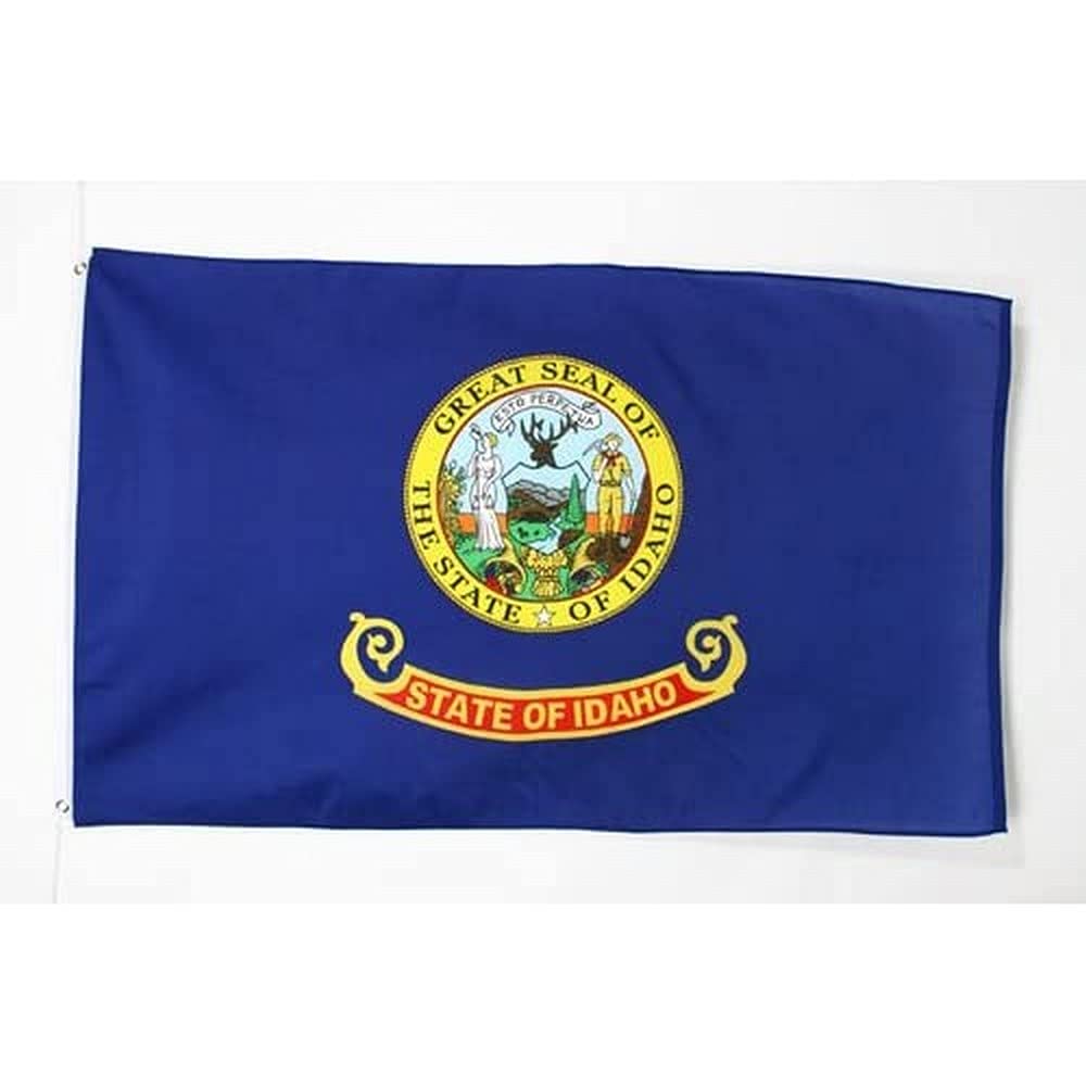 AZ FLAG - Idaho Flag - 2x3 Ft - 100D Polyester Us State Of Idaho Banner with Two Metal Grommets - Fade Resistant - Vivid Colors - 2' x 3' Feet - 90x60 Cm — image 1