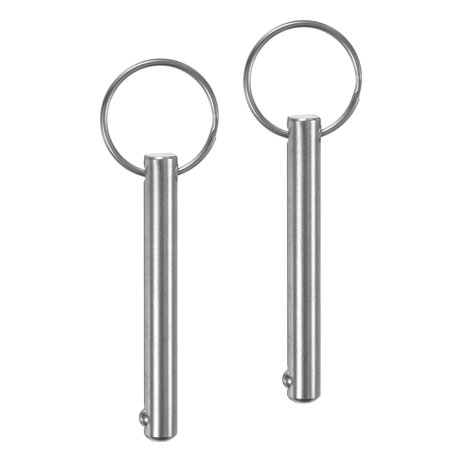 M METERXITY 2-Pack Quick Release Pins, 5/16" [8mm] Diameter, 2.17" [55mm] Usage Length Bimini Top Pin for Shipbuilding/Boat/Trailer, 2.76" [70mm] Total Length 304 Stainless Steel Hardware Pins