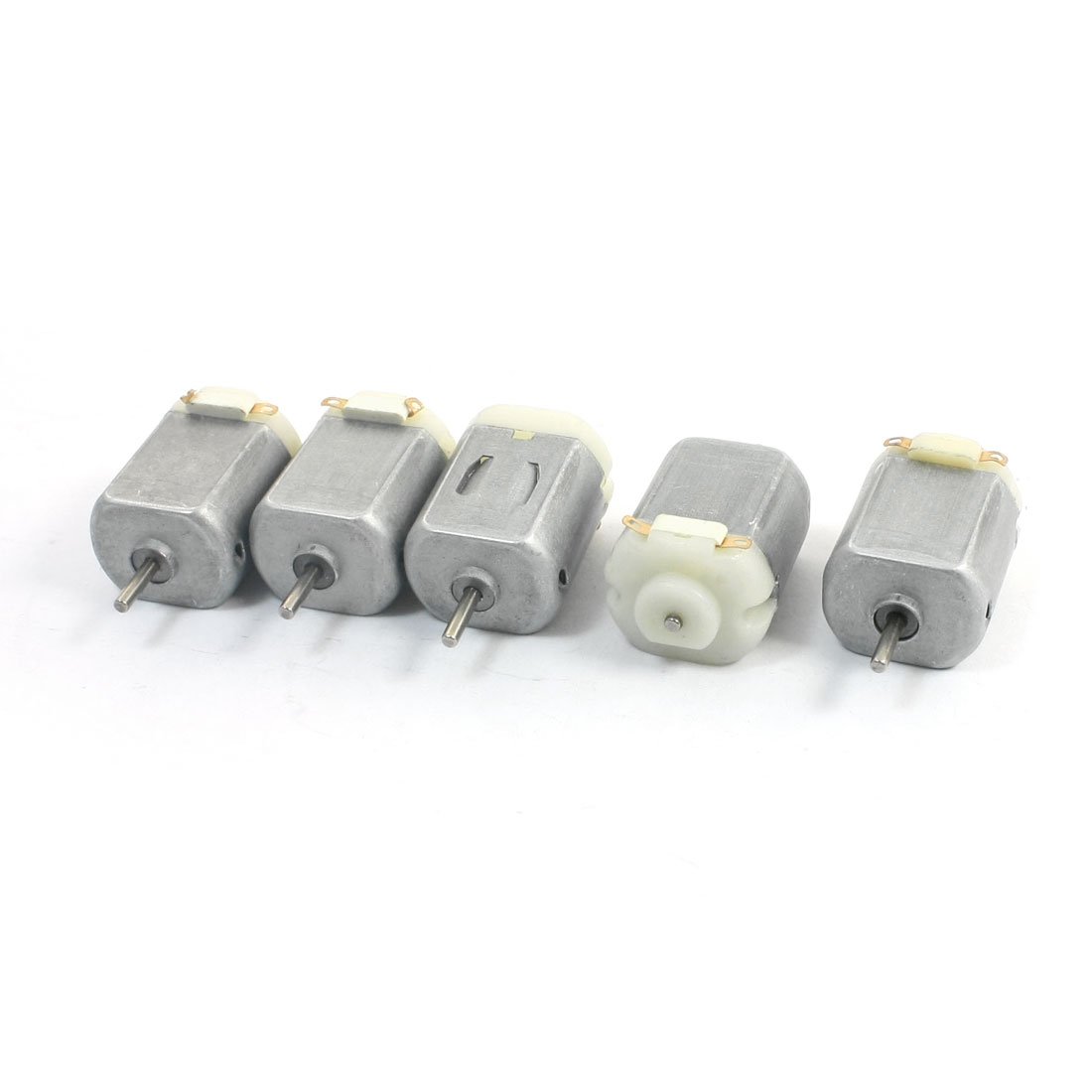 sourcing map 5Pcs 130 Model DC 3V 5000-60000RPM 2Pole Connector Micro Motor for Car Model Toys