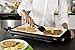 Oster Titanium Infused DuraCeramic Griddle with Warming Tray, Black/Crème (CKSTGRFM18W-TECO)