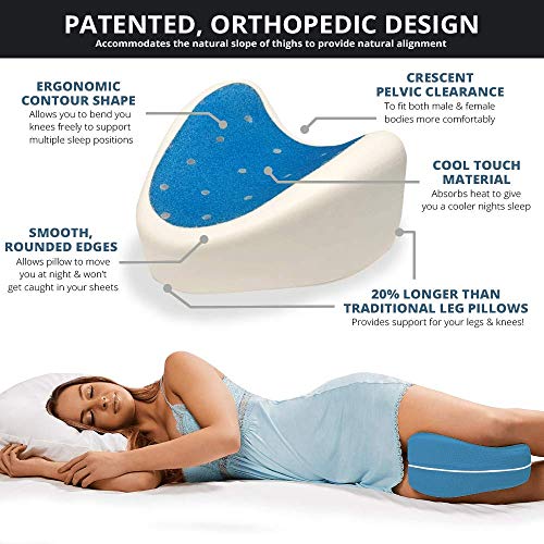 Contour Legacy Leg & Knee Foam Support Pillow Soothing Pain Relief