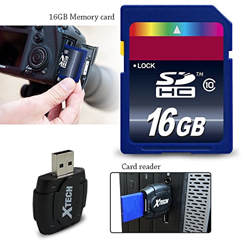Ideal Accessory Kit for Canon Powershot SX540, SX530, SX520, SX510, SX500, SX280, SX260 Cameras. Includes 16GB Memory Card + NB-6L Battery with Charger + Padded Case + Card Reader + Mini Tripod + MORE - Thumbnail 2